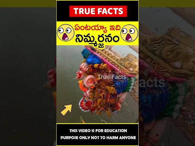 Ganesh immersion explained #factsintelugu నిమ్మర్జనం #amazingfacts #truefacts #shorts