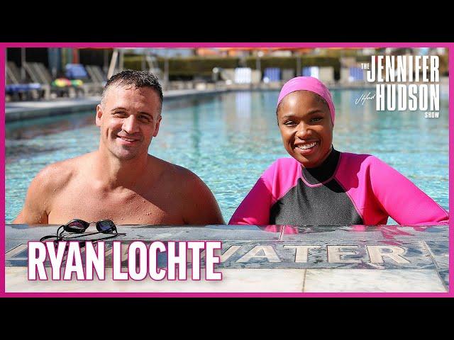 Ryan Lochte Teaches Jennifer Hudson to Swim