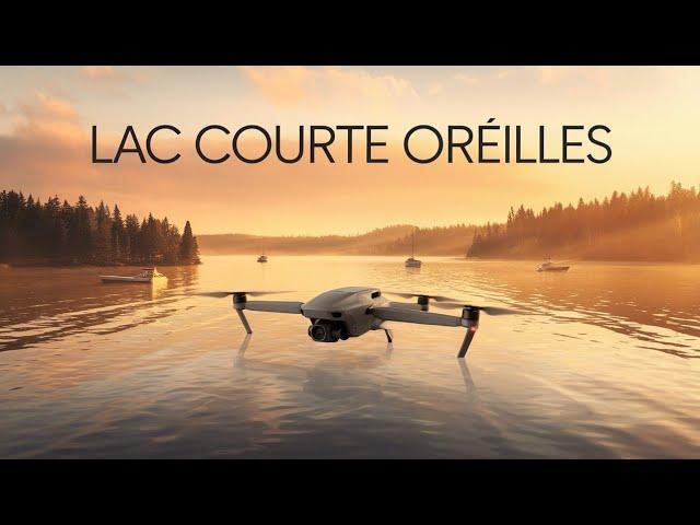 Lac Courte Oreilles Lake Aerial Footage (RUKO F11 PRO DRONE)