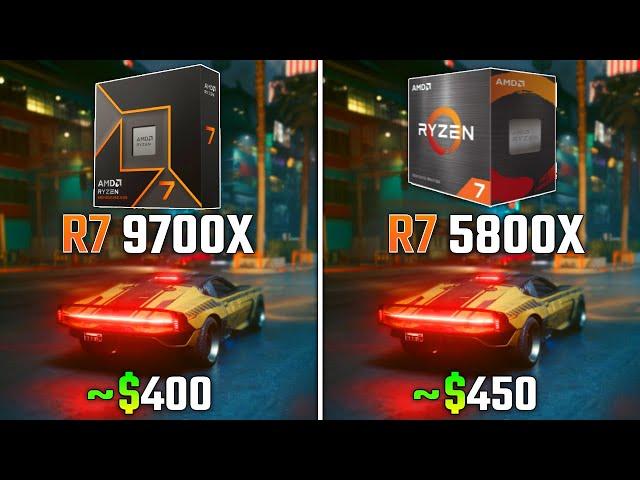 RYZEN 7 9700X vs RYZEN 7 5800X | Test in 6 Games