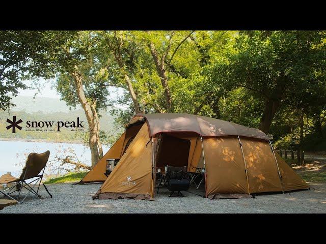 Summer Tent Camping In a Cozy Place with My Dogs | Snow Peak IGT  Entry 2 Room Elfield Tent | 캠핑브이로그