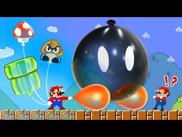 Super Mario Bros  But What If Everything Mario Touches Turns into Balloon