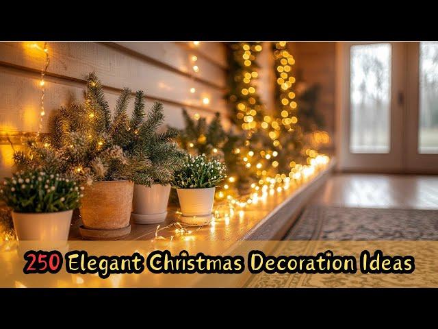 250 Small Space Christmas Decorating Ideas | Elegant Entrance & Hallway Design