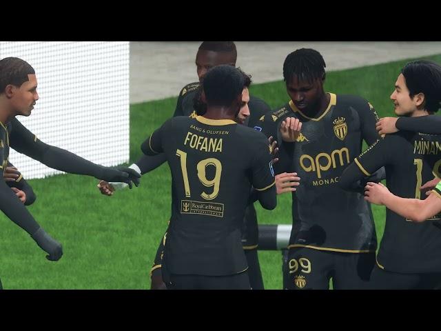 EA Sports FC 24 Gameplay: Olympique de Marseille vs AS Monaco - (Xbox Series X) [4K60FPS]