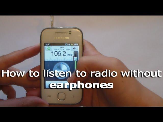 How to listen to radio without earphones/headphones