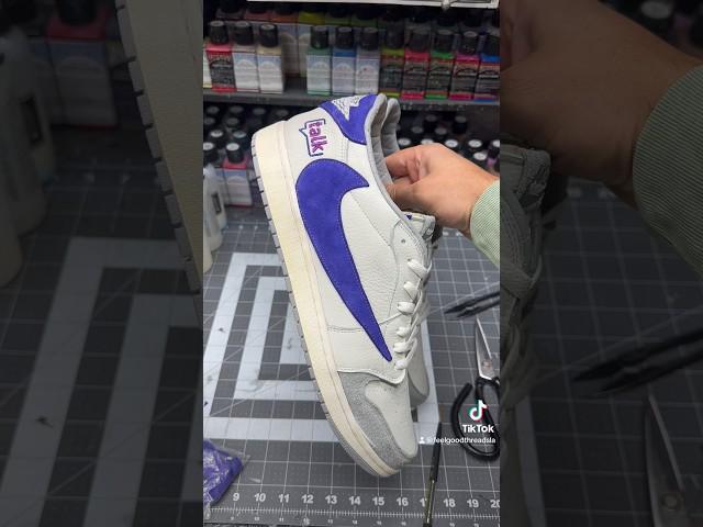Make Some Travis Scott Jordan’s With Me! #customshoes #travisscott #jordan1 #sneakers #aj1 #travis