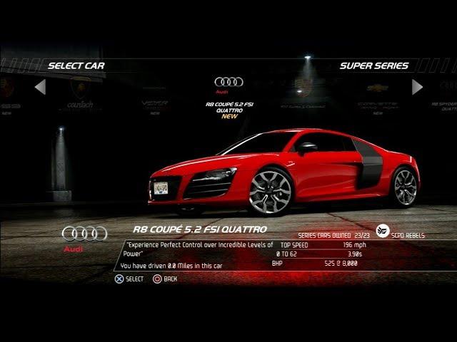 Need For Speed Hot Pursuit: Audi R8 Coupe 5.2 FSI Quattro (Test Drive)