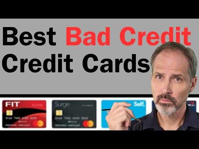 4 Best Credit Cards for People with BAD Credit! #BadCreditNoProblem