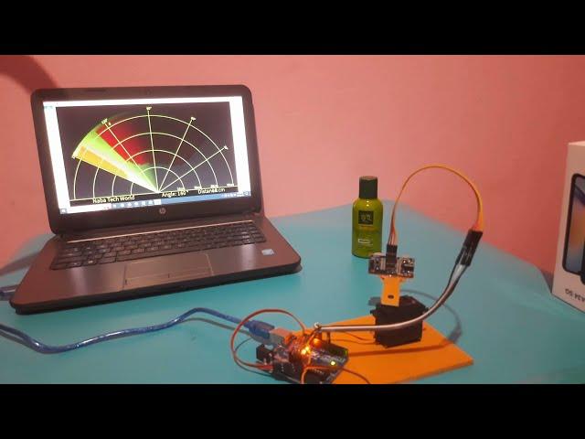 DIY High Range Radar System using Arduino | Arduino Projects