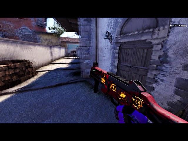 SK fer's 4K and Triple Kill with UMP-45 on Inferno vs Heroic @ ELEAGUE CSGO Premier 2017