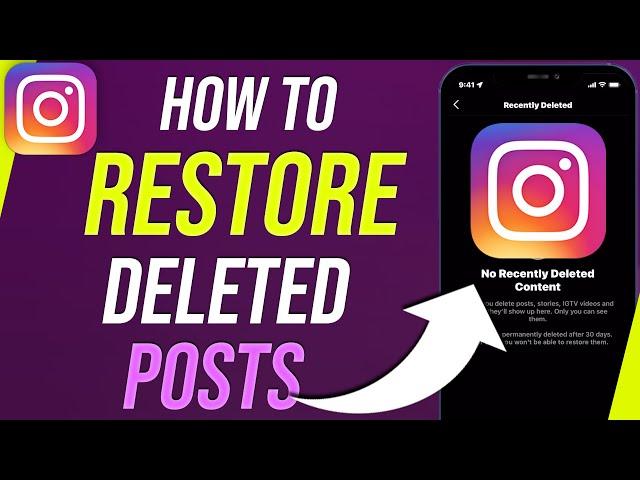 How to Restore Recently Deleted Instagram Posts