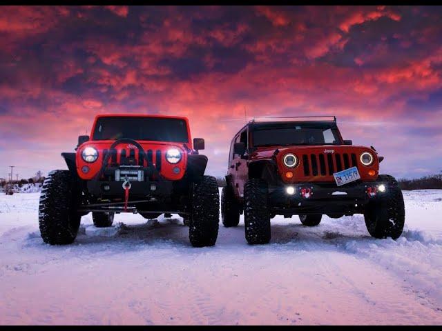 Jeep Wrangler JKU Winter Off-Roading | Cinematic