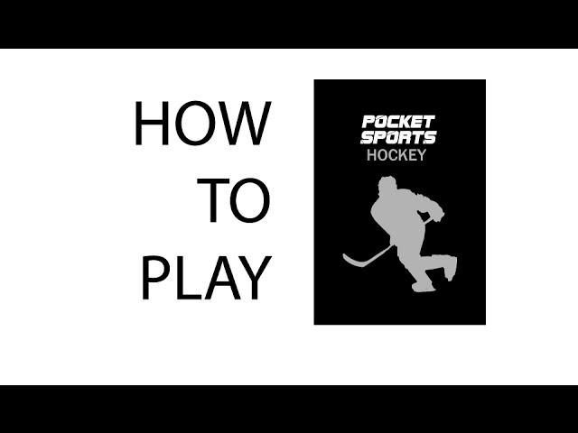 Pocket Sports Ice Hockey - HOW TO PLAY