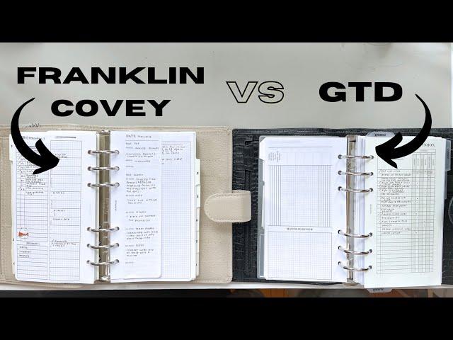 WHICH planner system is right for you? Franklin Covey or Getting Things Done Method?!