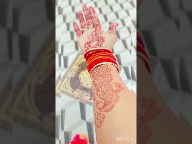 easy arabic mehndi design//#nidhi's art @om creation,