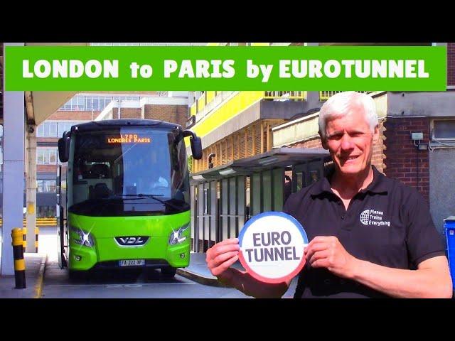 LONDON to PARIS: Flixbus & Le Shuttle Eurotunnel from Victoria Coach Station to Paris Bercy