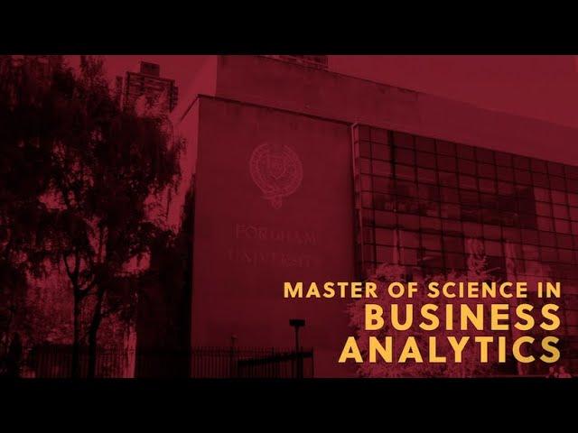 The Gabelli School's Masters in Business Analytics