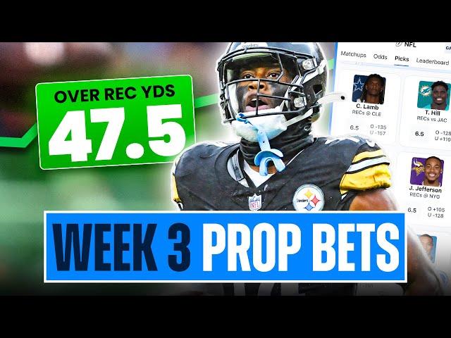 Top 10 NFL Week 3 Player Prop Bets, Picks and Predictions (2024)