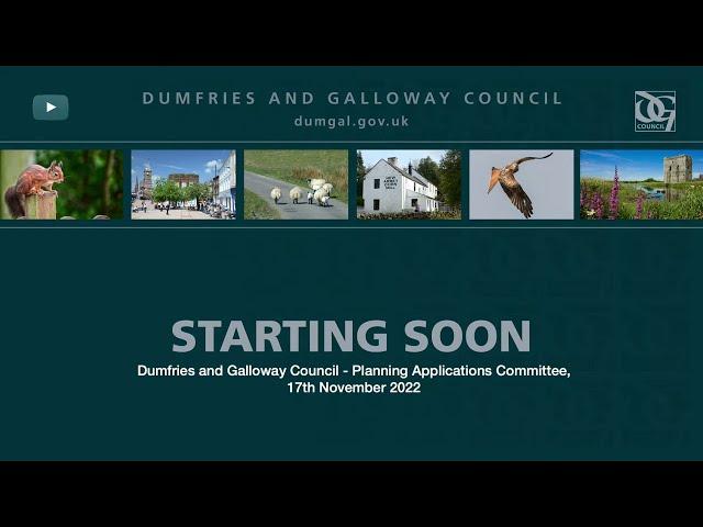 Dumfries and Galloway Council - Planning Applications Committee, 17th November 2022