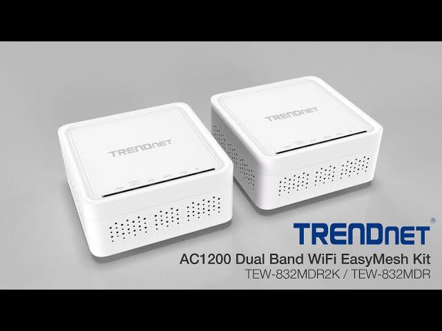 AC1200 Dual Band WiFi EasyMesh, TEW-832MDR2K / TEW-832MDR | TRENDnet