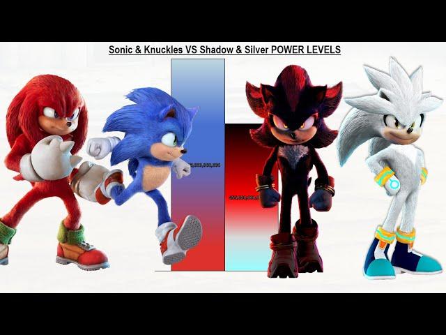 Sonic & Knuckles VS Shadow & Silver POWER LEVELS - Sonic The Hedgehog / Sonic 1 / Sonic 2 / Sonic 3