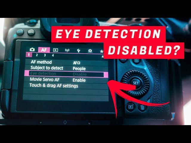 EOS R5 - Eye Detection Disabled & How to Fix the Error