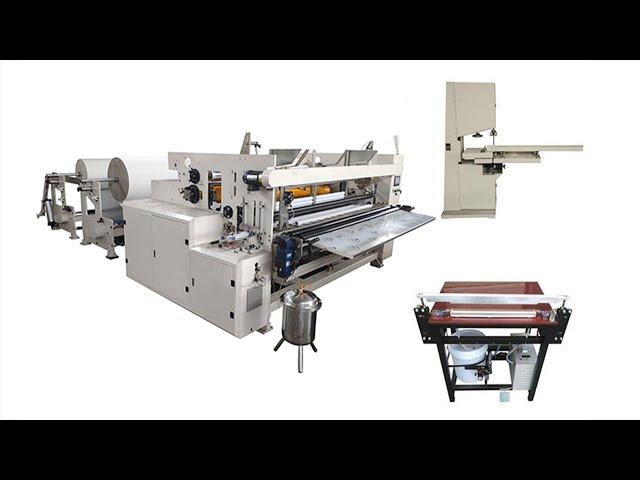 Semi automatic glue lamination small bobbin paper making machine production line