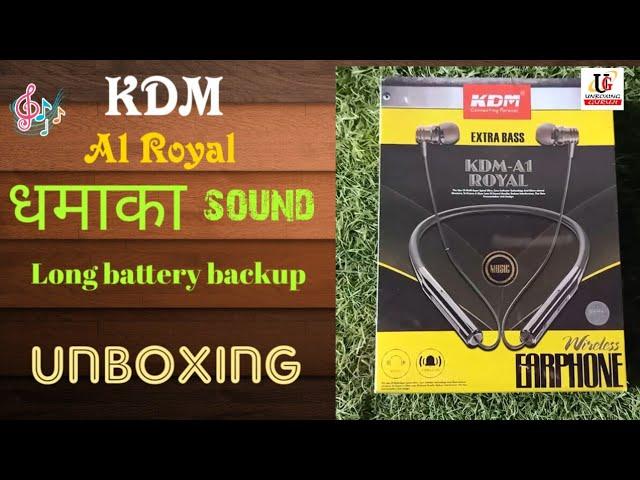 KDM A1 Royal Extra Bass Wireless Earphone Unboxing and review. dhamaka Earphone.Unboxing Guruji