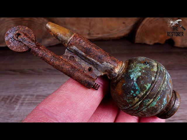 Restoration of a unique antique lighter "GRENADE"