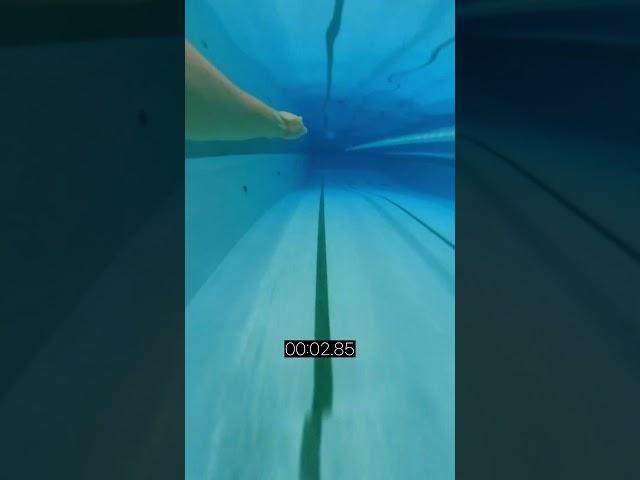 I challenged myself with another freestyle sprint , can you swim faster? #swimming #shorts