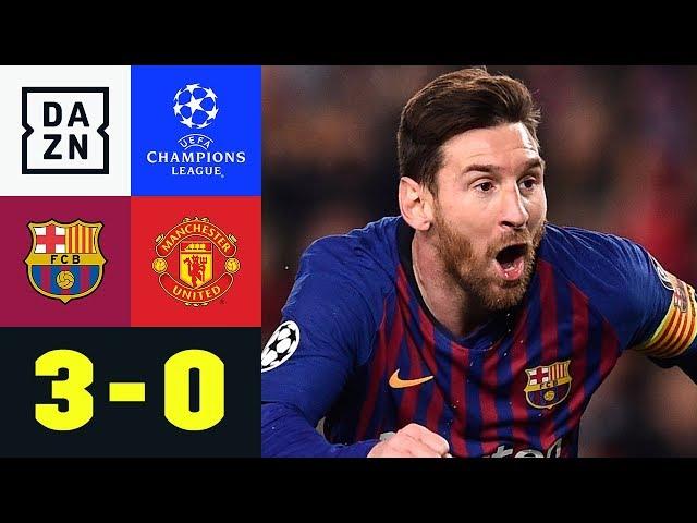 Lionel Messi zaubert und trifft doppelt: Barcelona - Manchester United 3:0 | Champions League | DAZN