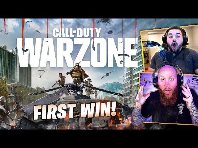 CALL OF DUTY WARZONE (INSANE FIRST WIN) FIRST LOOK W/ COURAGEJD #COD_Partner