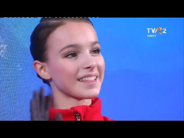 Anna Shcherbakova, Alena Kostornaia - SP - 2020 Figure Skating European Championships, Graz