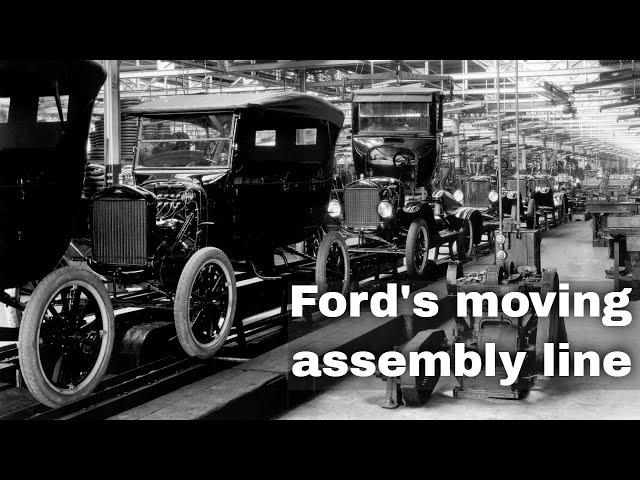 7th October 1913: Ford Motor Company introduces the world's first moving assembly line