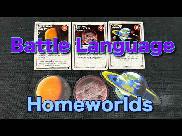 Battle Language - Homeworlds in Dune