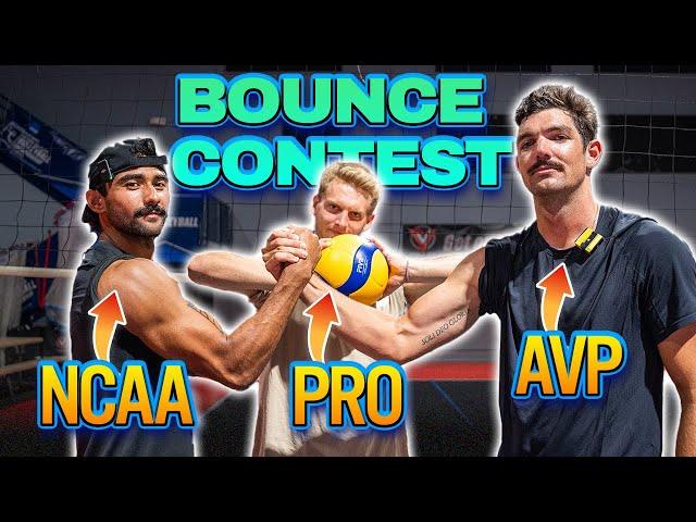 Pros vs D1 Volleyball Player UNREAL Bounce Contest