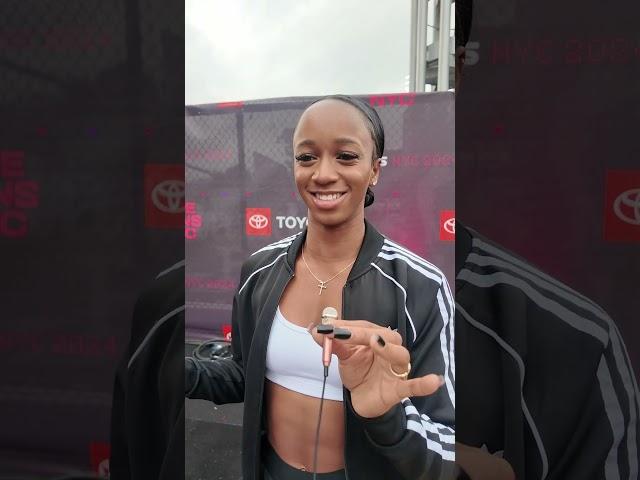 Olympian Anavia Battle names her favorite Meg Thee Stallion song   #athlete #track #music