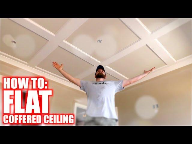 How to Build a Flat Coffered Ceiling