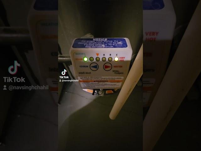 Water Heater Reset - Flammable Vapor Sensor