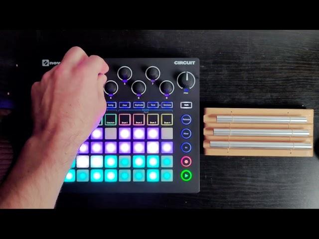 'Kerosene' - Live Looping Lo-Fi Techno Jam (Novation Circuit and Chimes)