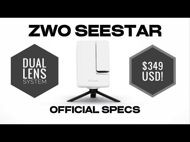 ZWO S30 OFFICIAL SPECS | The Next Generation of SEESTAR