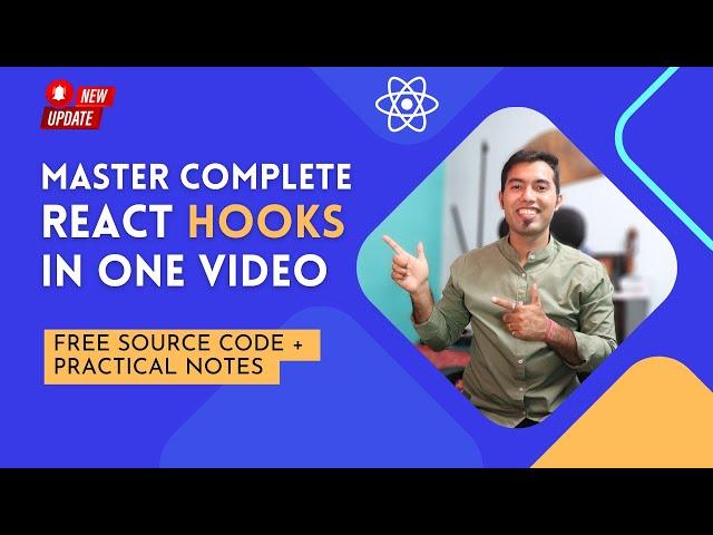 Master Complete React Hooks Tutorial in Hindi  Free Notes + Code