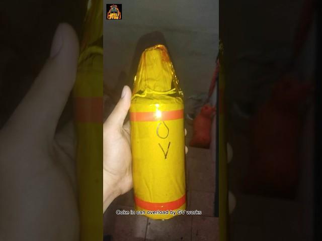 Coke in can overload by GV workz - Test Fire #firecrackers #pyro #pyromania #pyromaniac #crackers