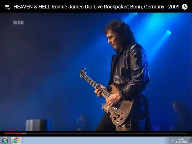 HEAVEN & HELL Ronnie James Dio Live Rockpalast Bonn, Germany - 2009