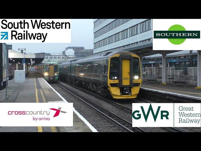 Trains at Southampton Central, SWML - Christmas Special 23rd December 2021