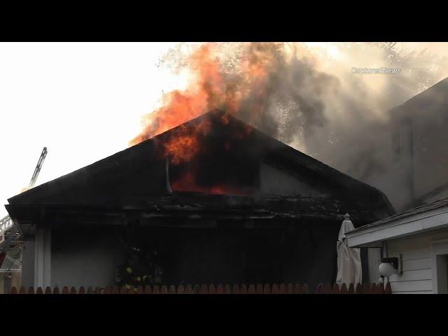 3 homes catch fire in Chicago; firefighter injured
