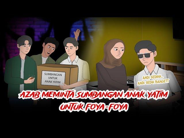 Azab Meminta Sumbangan Anak Yatim untuk Foya-Foya | Kartun Azab Animasi #AnimasiHororMisteri