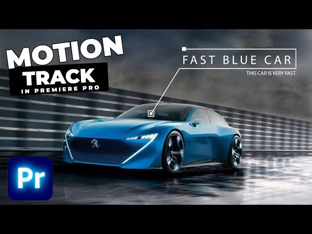 How To Track MOTION With TEXT In Premiere Pro