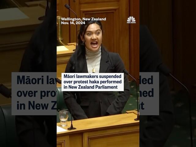 Māori lawmakers suspended over protest haha performed in New Zealand Parliament