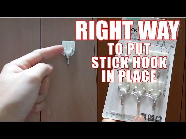 How to Put Self Adhesive Hook on Any Surface Correctly